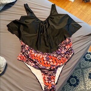 Multicolor One Piece Swimsuit